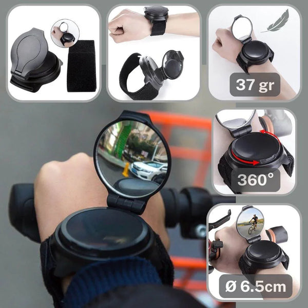 Bike / Scooter / Bicycle Wrist Mirror - ACCESSOIRES LEDUC BV