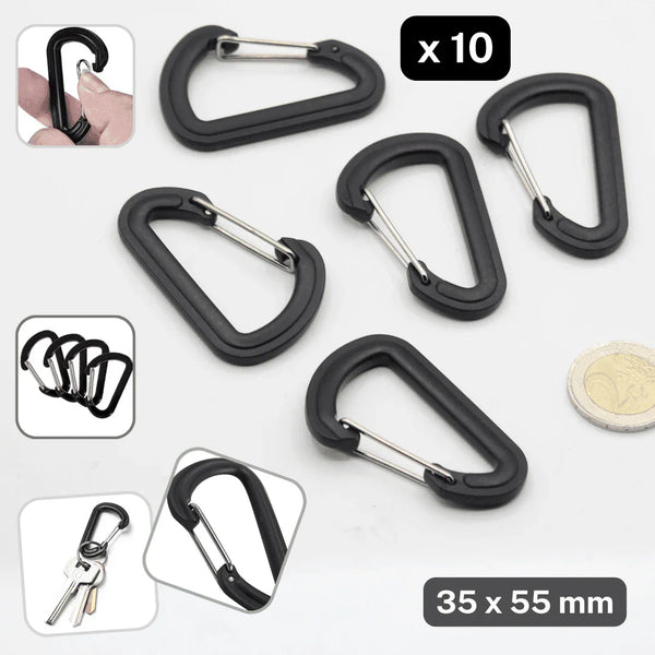 10 Karabiner Hooks #VSM2607 - ACCESSOIRES LEDUC BV