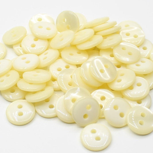 50 pieces 11mm - 2 Holes Polyester Button for Blouses (18") - (KP2 105 18") - ACCESSOIRES LEDUC BV