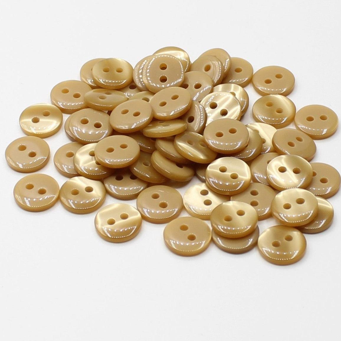 50 pieces 11mm - 2 Holes Polyester Button for Blouses (18") - (KP2 105 18") - ACCESSOIRES LEDUC BV