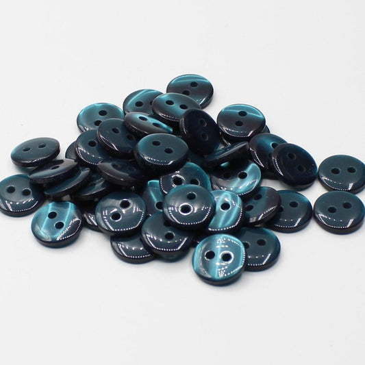 50 pieces 11mm - 2 Holes Polyester Button for Blouses (18") - (KP2 105 18") - ACCESSOIRES LEDUC BV