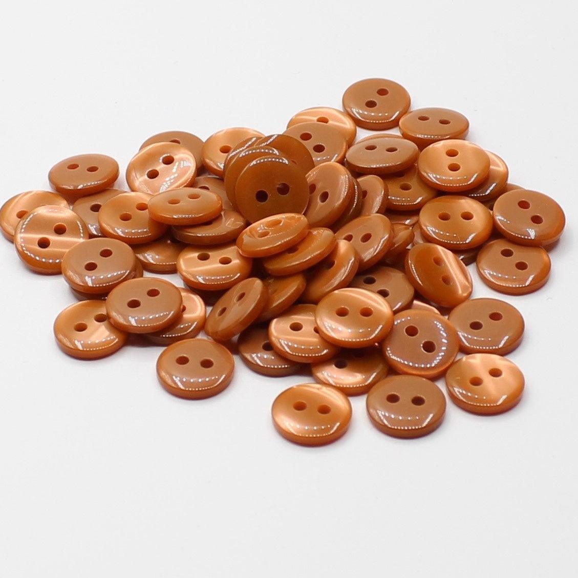 50 pieces 11mm - 2 Holes Polyester Button for Blouses (18") - (KP2 105 18") - ACCESSOIRES LEDUC BV