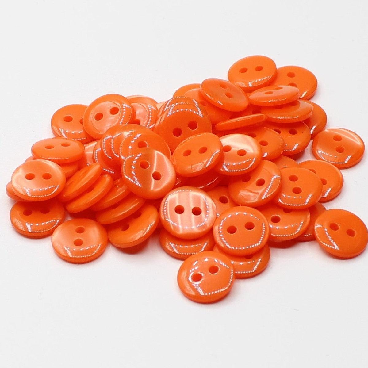 50 pieces 11mm - 2 Holes Polyester Button for Blouses (18") - (KP2 105 18")