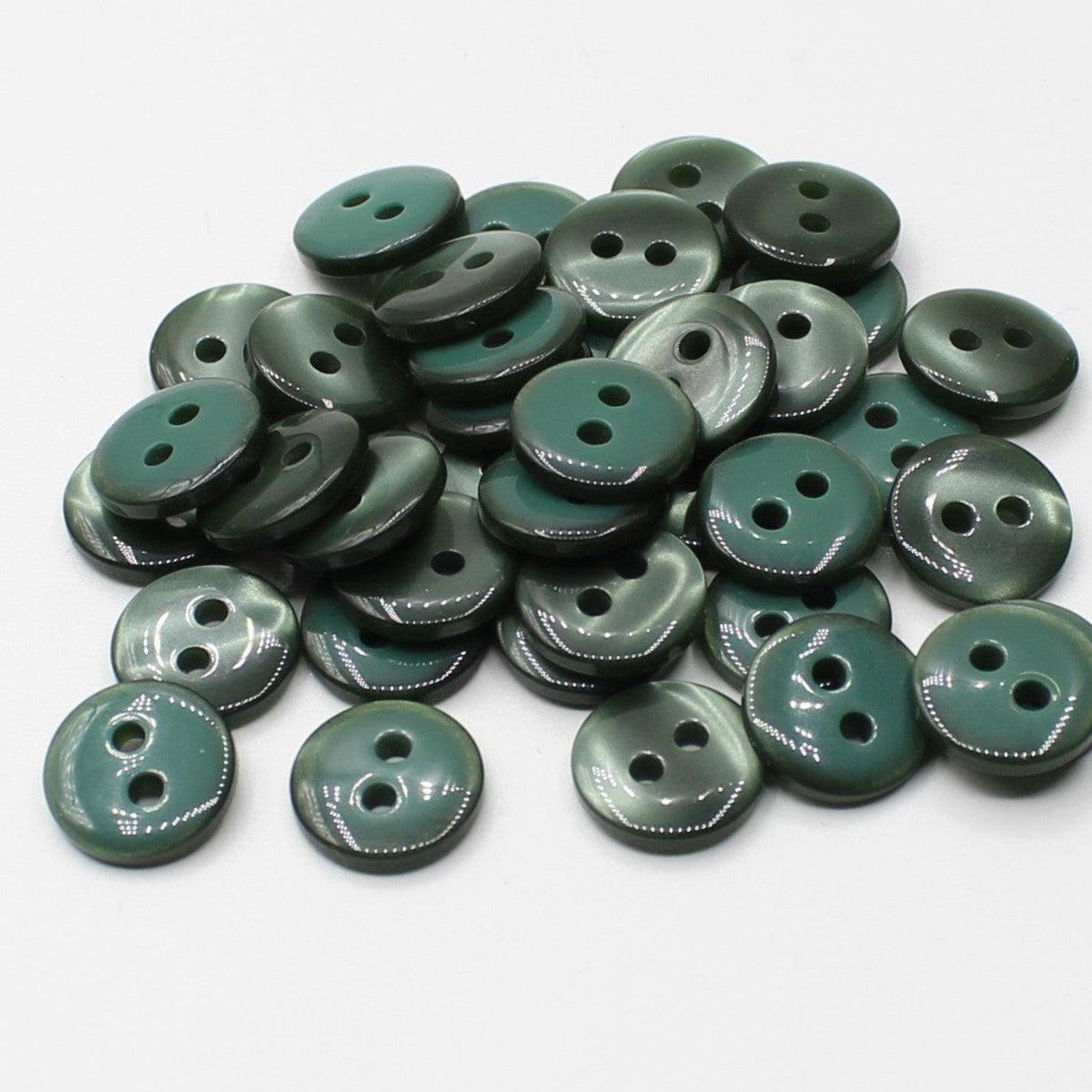 50 pieces 11mm - 2 Holes Polyester Button for Blouses (18") - (KP2 105 18") - ACCESSOIRES LEDUC BV