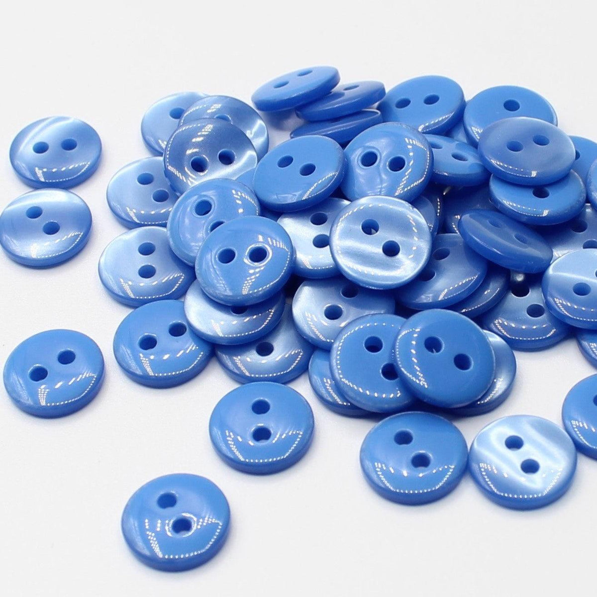 50 pieces 11mm - 2 Holes Polyester Button for Blouses (18") - (KP2 105 18")