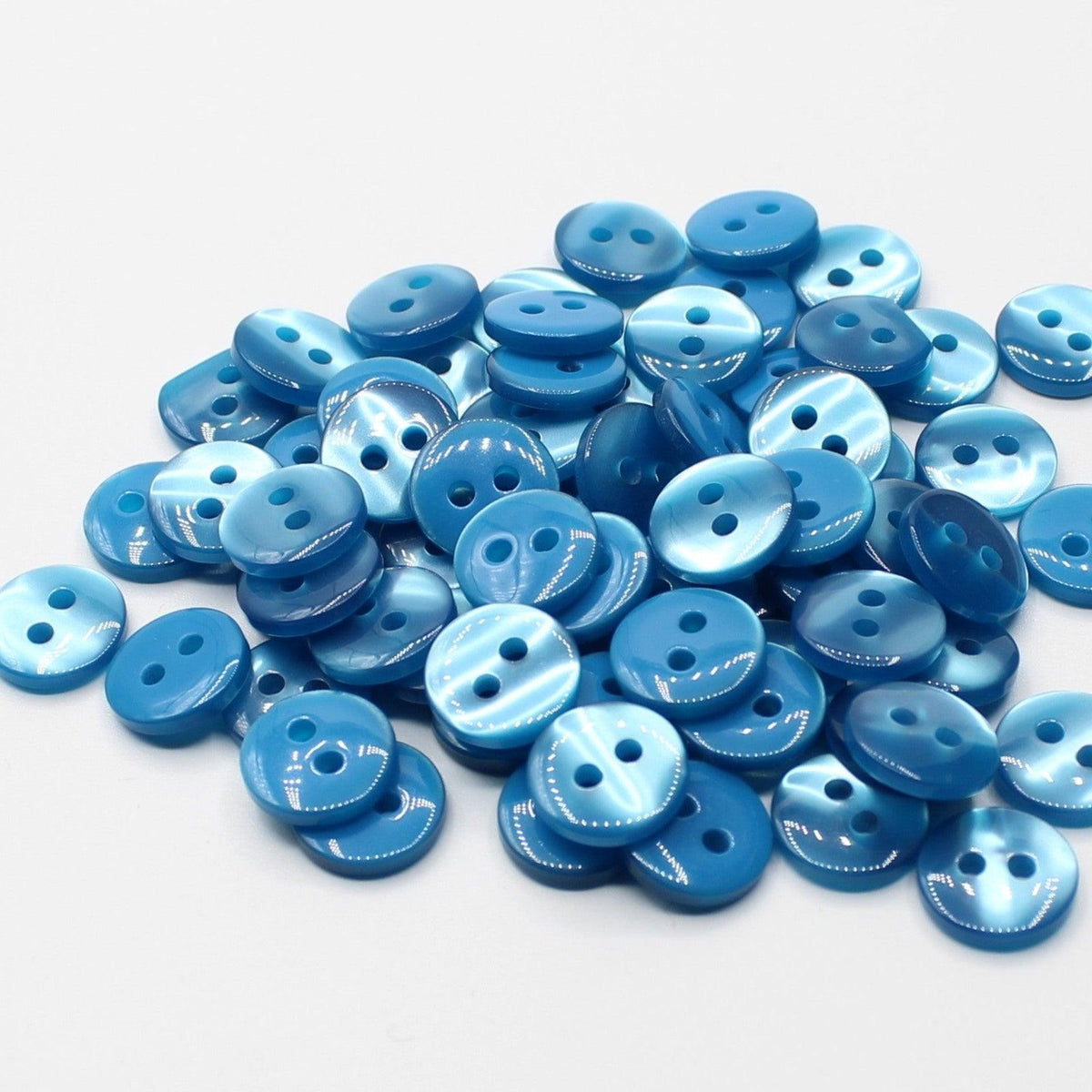 50 pieces 11mm - 2 Holes Polyester Button for Blouses (18") - (KP2 105 18") - ACCESSOIRES LEDUC BV