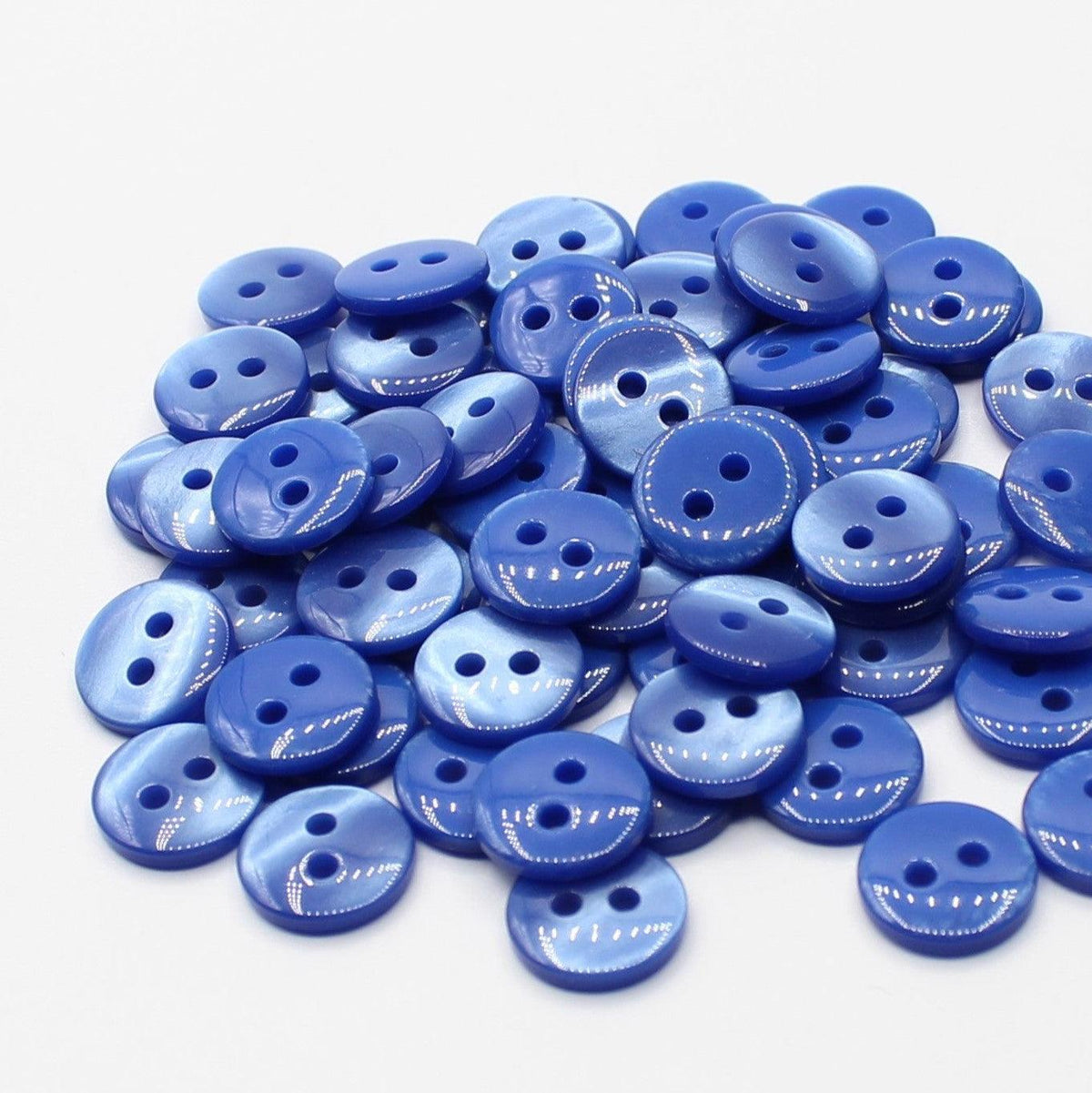 50 pieces 11mm - 2 Holes Polyester Button for Blouses (18") - (KP2 105 18")