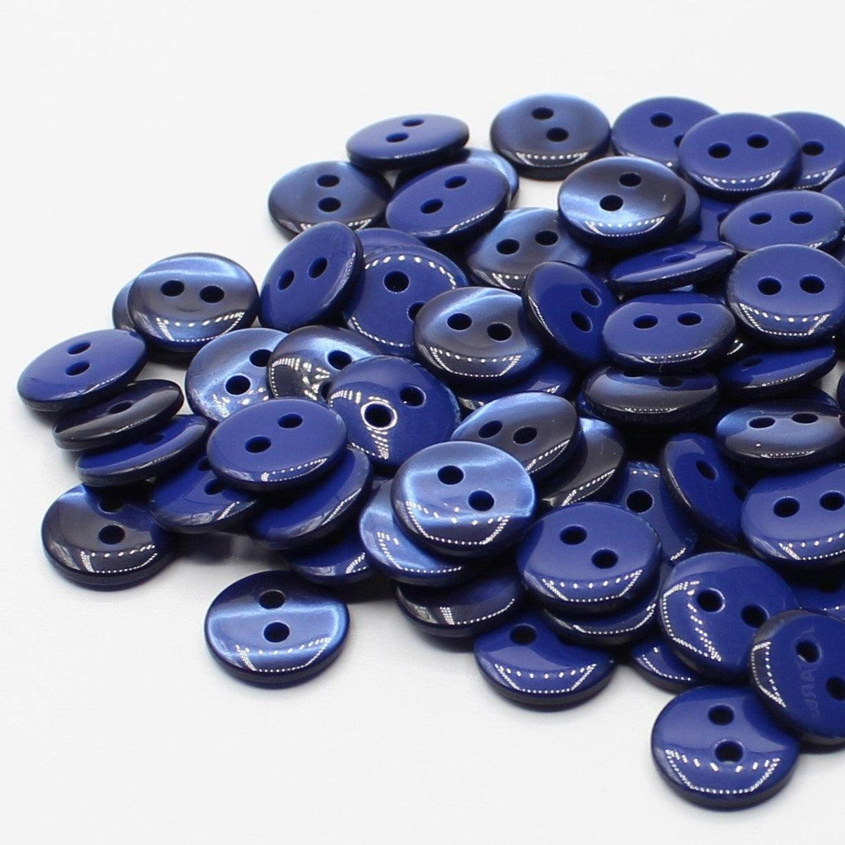 50 pieces 11mm - 2 Holes Polyester Button for Blouses (18") - (KP2 105 18") - ACCESSOIRES LEDUC BV