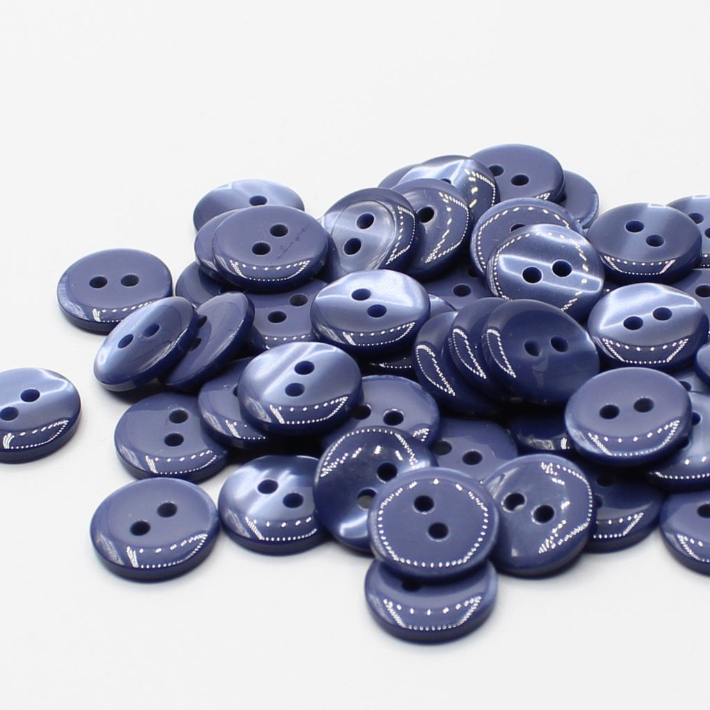 50 piezas 13mm - Botón de poliéster de 2 agujeros para blusas (20 ") - (KP2 105 20")