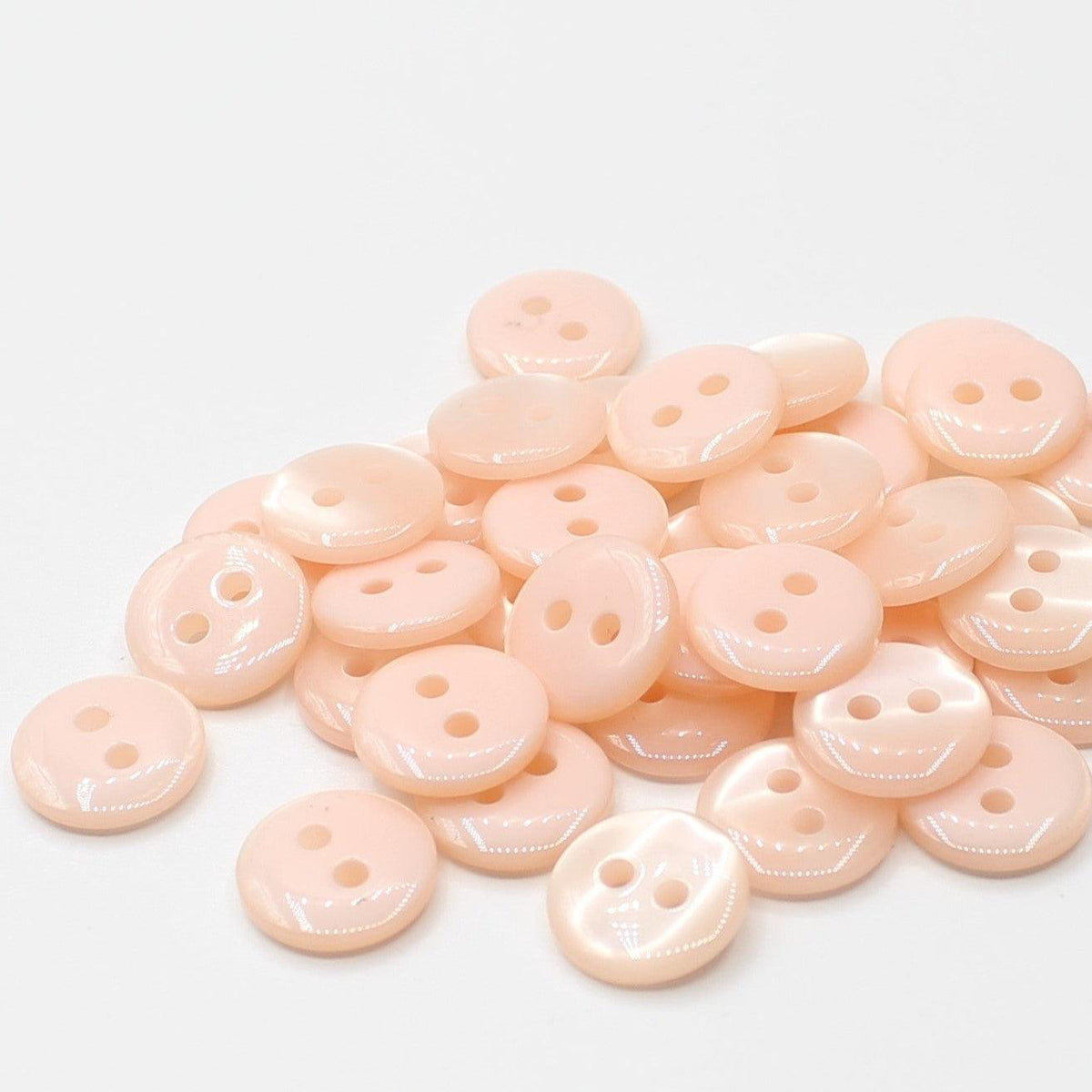 50 pieces 11mm - 2 Holes Polyester Button for Blouses (18") - (KP2 105 18")