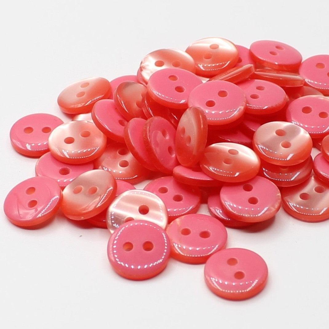 50 pieces 11mm - 2 Holes Polyester Button for Blouses (18") - (KP2 105 18") - ACCESSOIRES LEDUC BV