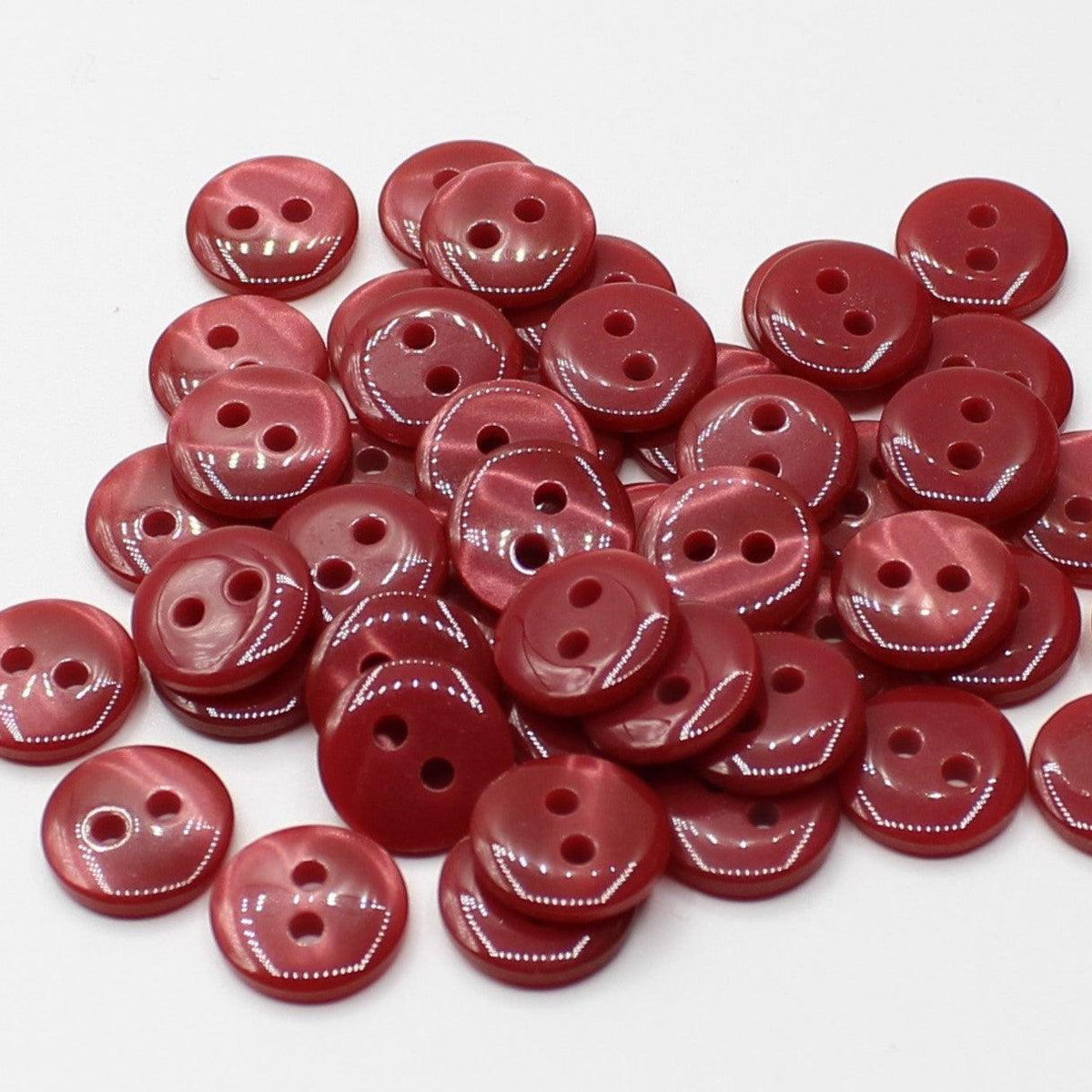 50 pieces 11mm - 2 Holes Polyester Button for Blouses (18") - (KP2 105 18") - ACCESSOIRES LEDUC BV