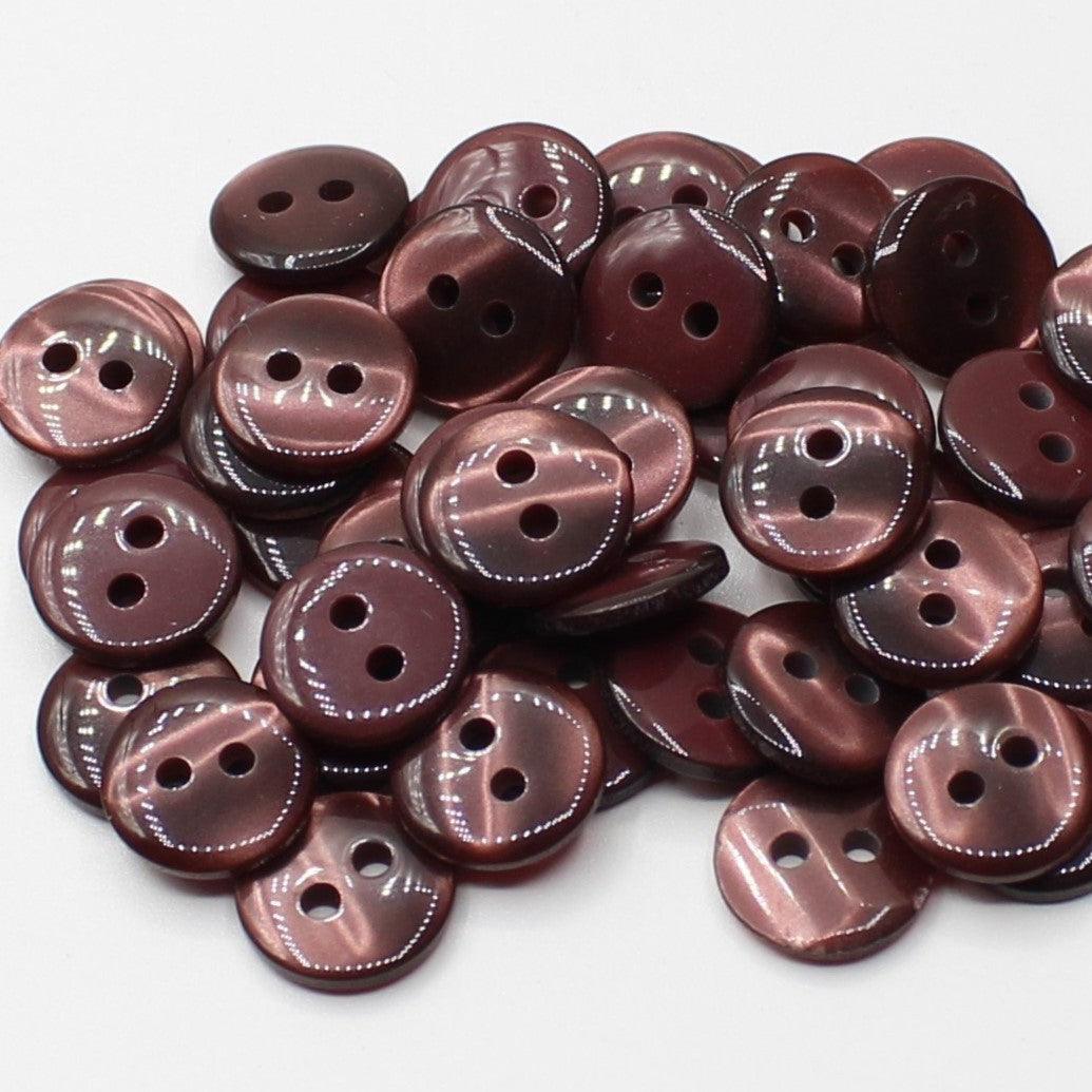 50 pieces 11mm - 2 Holes Polyester Button for Blouses (18") - (KP2 105 18")