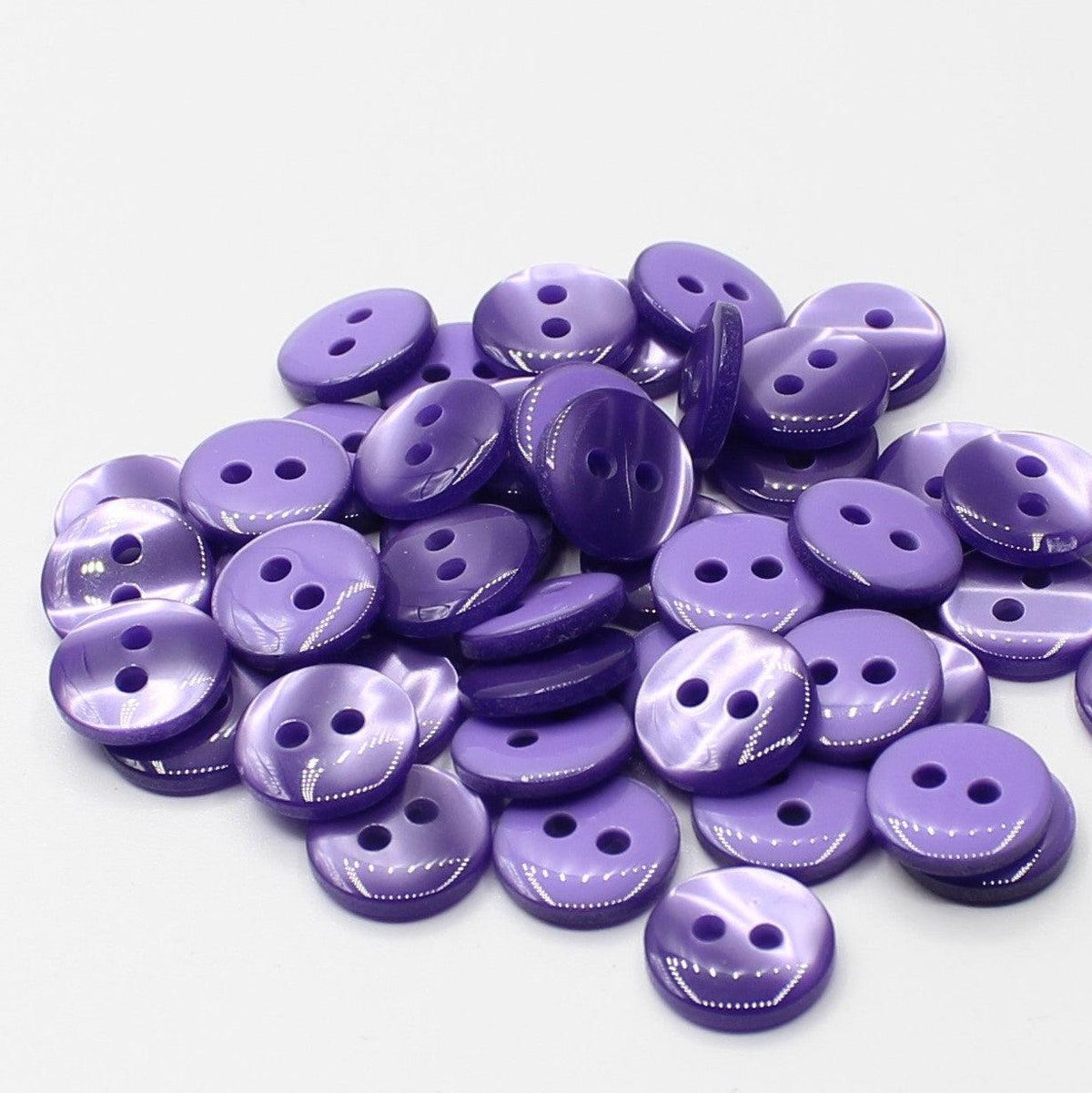 50 pieces 11mm - 2 Holes Polyester Button for Blouses (18") - (KP2 105 18")