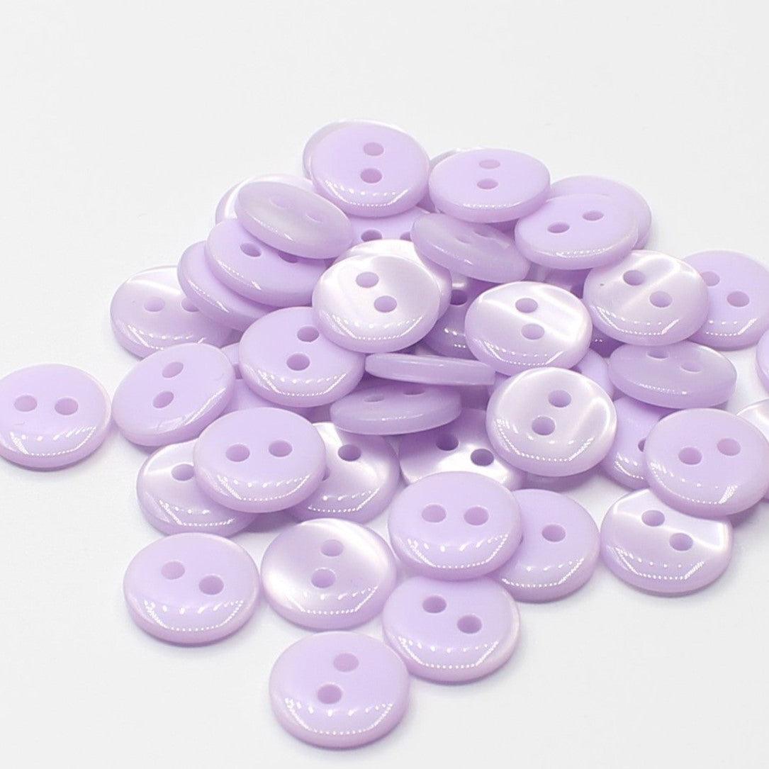 50 pieces 11mm - 2 Holes Polyester Button for Blouses (18") - (KP2 105 18") - ACCESSOIRES LEDUC BV