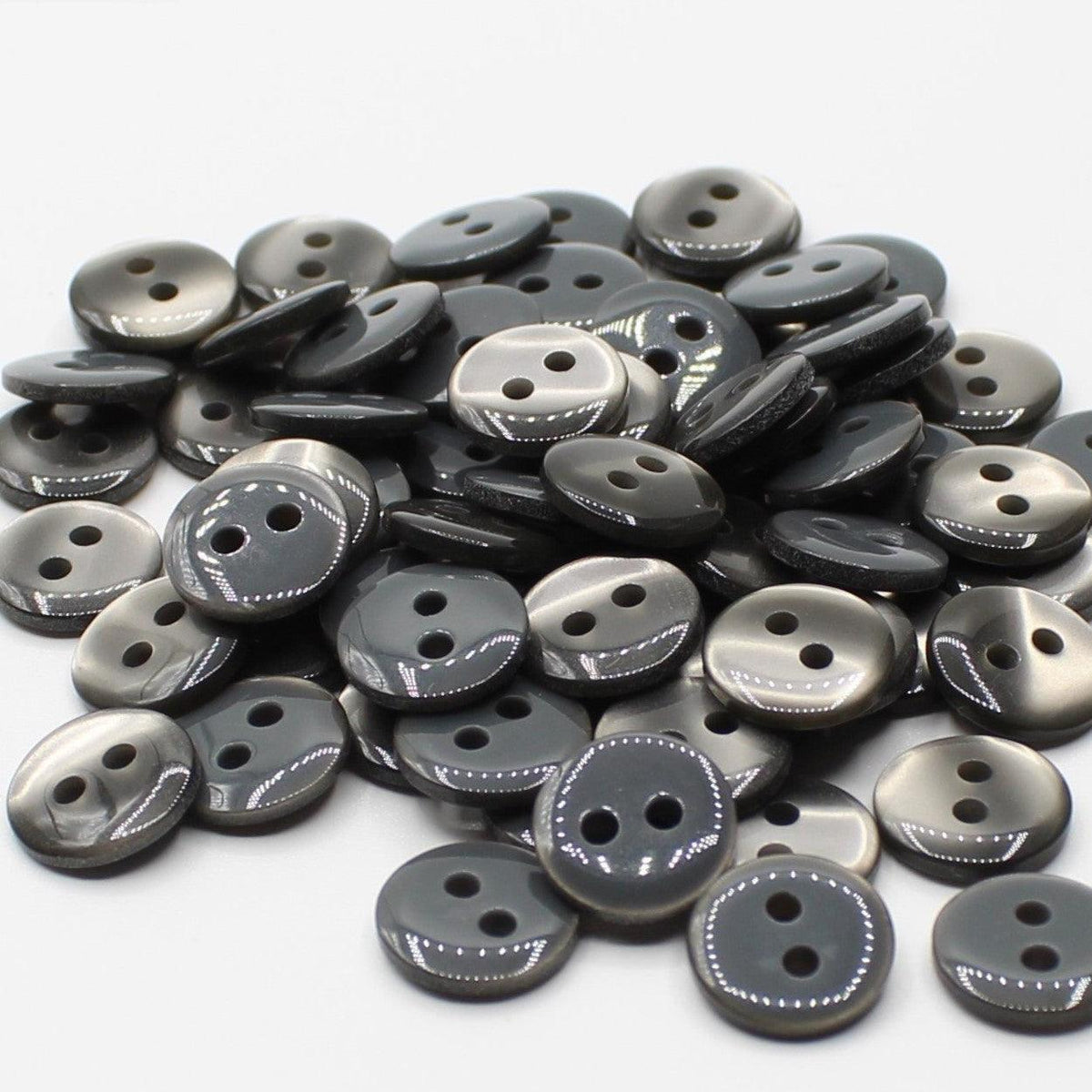 50 pieces 11mm - 2 Holes Polyester Button for Blouses (18") - (KP2 105 18") - ACCESSOIRES LEDUC BV