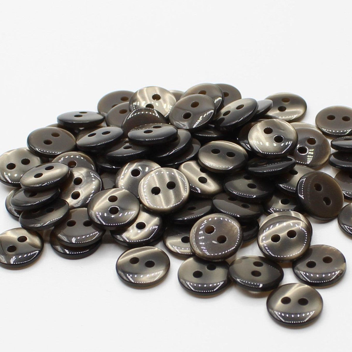 50 pieces 11mm - 2 Holes Polyester Button for Blouses (18") - (KP2 105 18") - ACCESSOIRES LEDUC BV