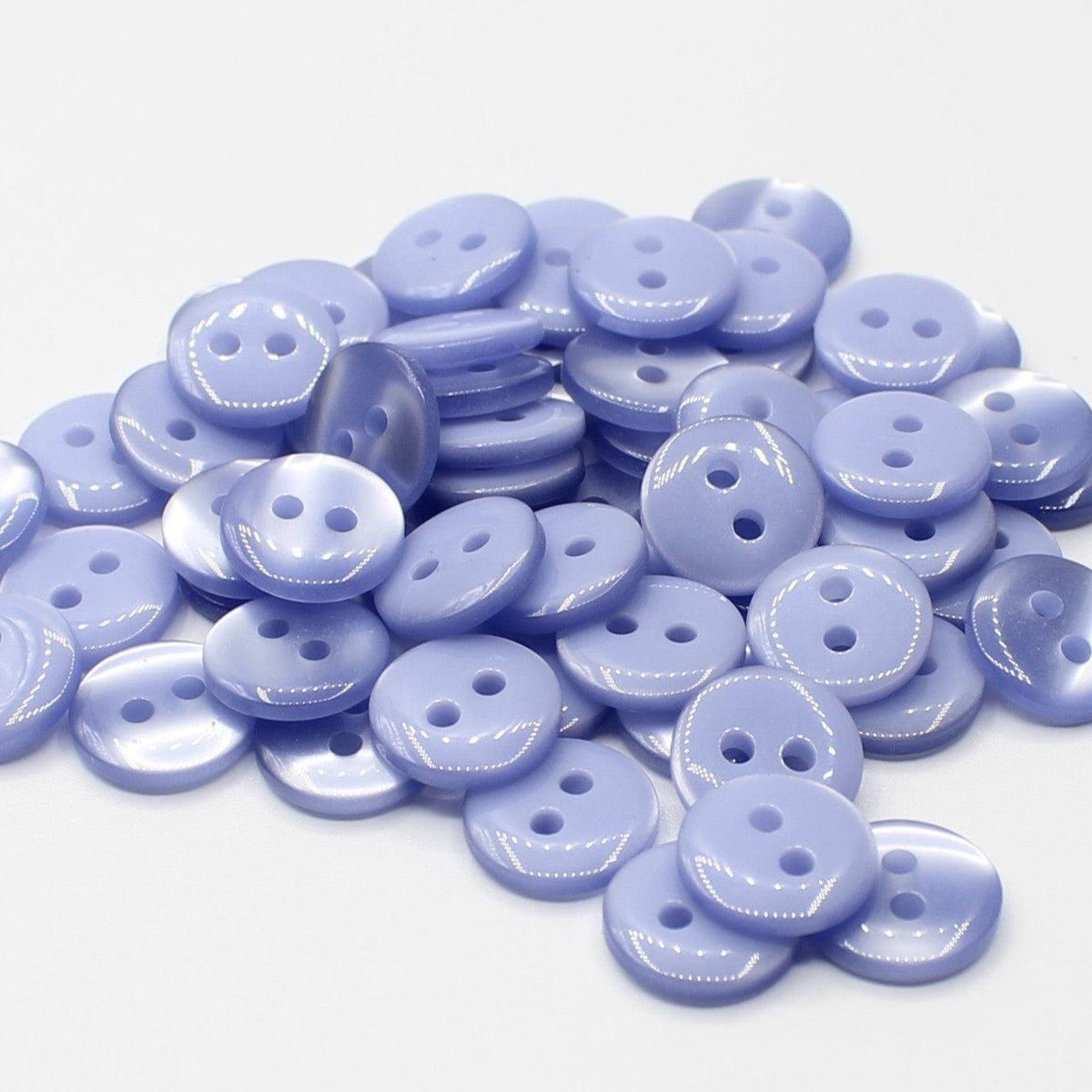 50 pieces 11mm - 2 Holes Polyester Button for Blouses (18") - (KP2 105 18") - ACCESSOIRES LEDUC BV