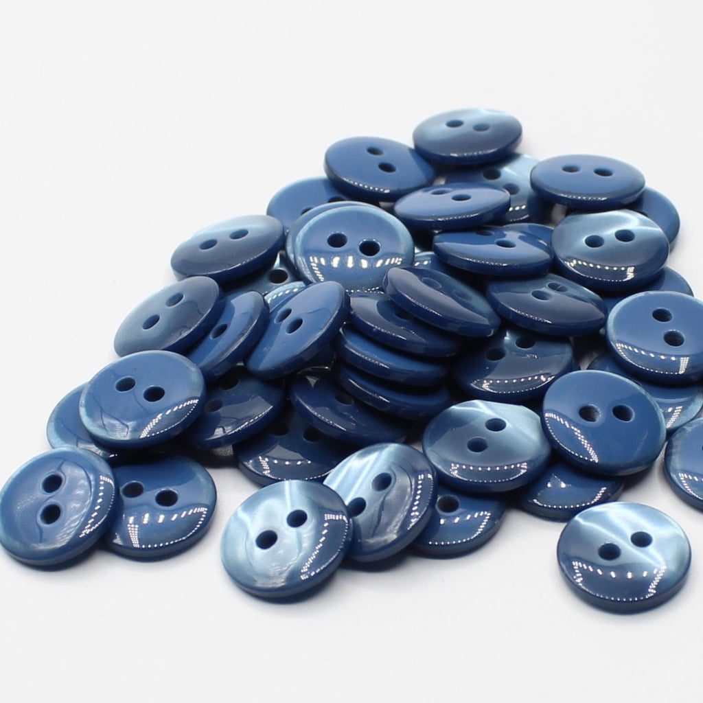 50 piezas 20mm - Botón de poliéster de 2 agujeros para blusas (32 ") - (KP2 105 32")