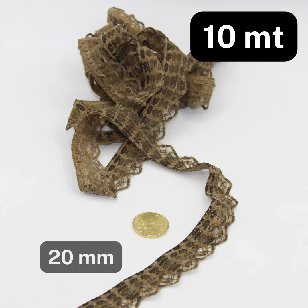 10 meters Leopard Print Lace 20mm - ACCESSOIRES LEDUC BV