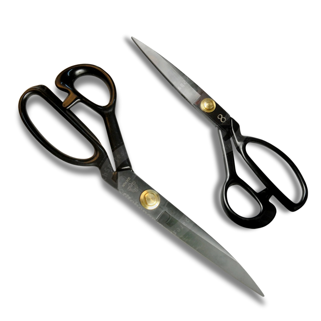Metal Taylor Shears / Scissors with Soft Plastic covered Handles, in 200mm or 255mm (8
