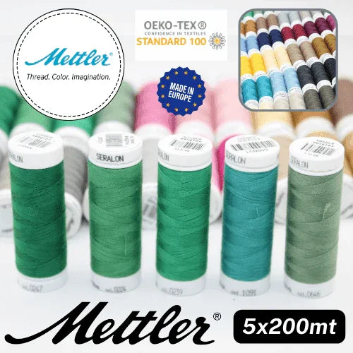 Amann Mettler Seralon Yarn 200mt - 100% Polyester - Oekotex - Made in Europe - ACCESSOIRES LEDUC BV