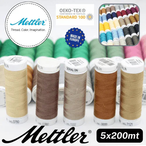 Amann Mettler Seralon Yarn 200mt - 100% Polyester - Oekotex - Made in Europe - ACCESSOIRES LEDUC BV