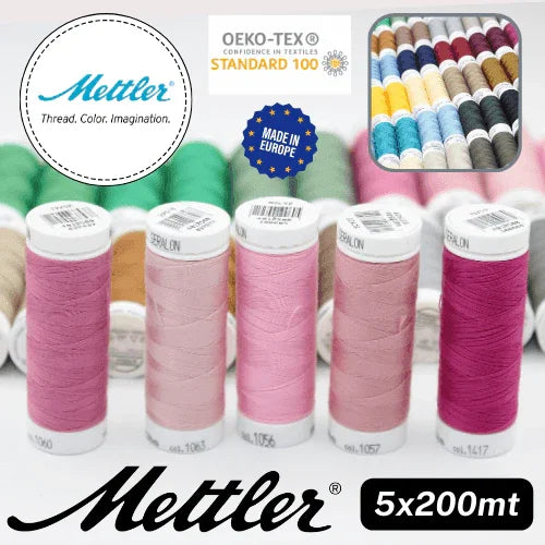 Amann Mettler Seralon Yarn 200mt - 100% Polyester - Oekotex - Made in Europe - ACCESSOIRES LEDUC BV