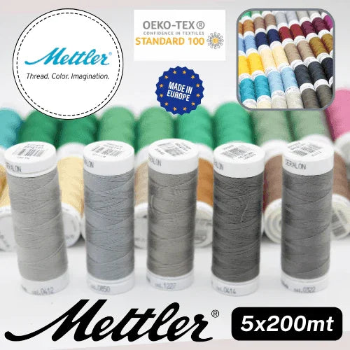 Amann Mettler Seralon Yarn 200mt - 100% Polyester - Oekotex - Made in Europe - ACCESSOIRES LEDUC BV