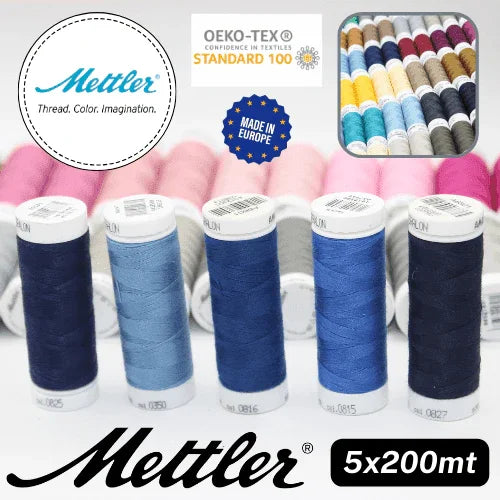 Amann Mettler Seralon Yarn 200mt - 100% Polyester - Oekotex - Made in Europe - ACCESSOIRES LEDUC BV
