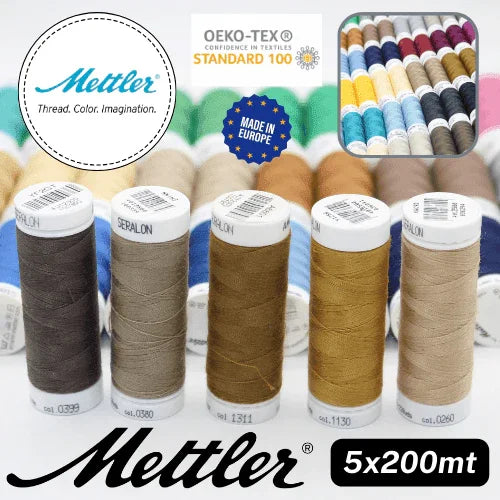 Amann Mettler Seralon Yarn 200mt - 100% Polyester - Oekotex - Made in Europe - ACCESSOIRES LEDUC BV