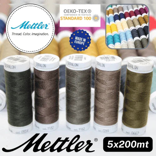 Amann Mettler Seralon Yarn 200mt - 100% Polyester - Oekotex - Made in Europe - ACCESSOIRES LEDUC BV