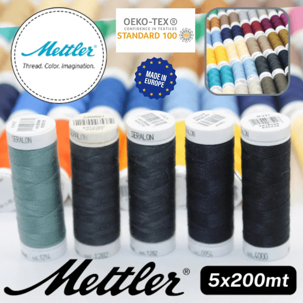 Amann Mettler Seralon Yarn 200mt - 100% Polyester - Oekotex - Made in Europe - ACCESSOIRES LEDUC BV