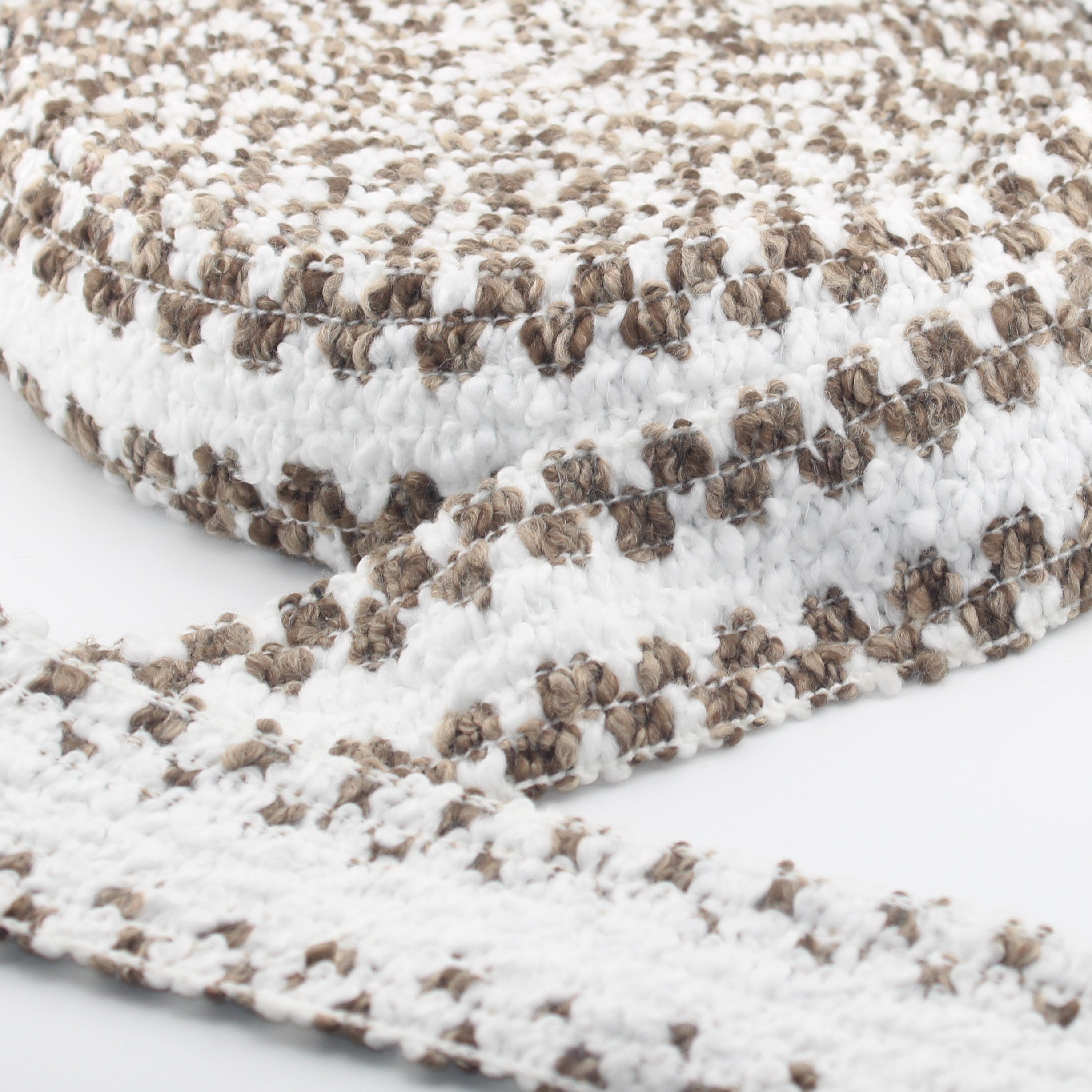 1 meter Wooly Knitted Trimming available in 24mm, 41mm or 58mm