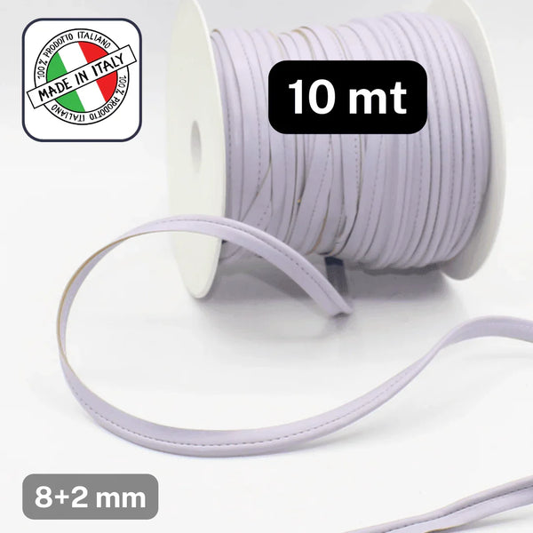 10 meters Simili - leather Piping 1/10 (10mm - 8+2mm) - Lilac or Purple - ACCESSOIRES LEDUC BV