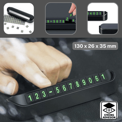 Car Phone Number Display - Magnetic / Phosphorescent - ACCESSOIRES LEDUC BV