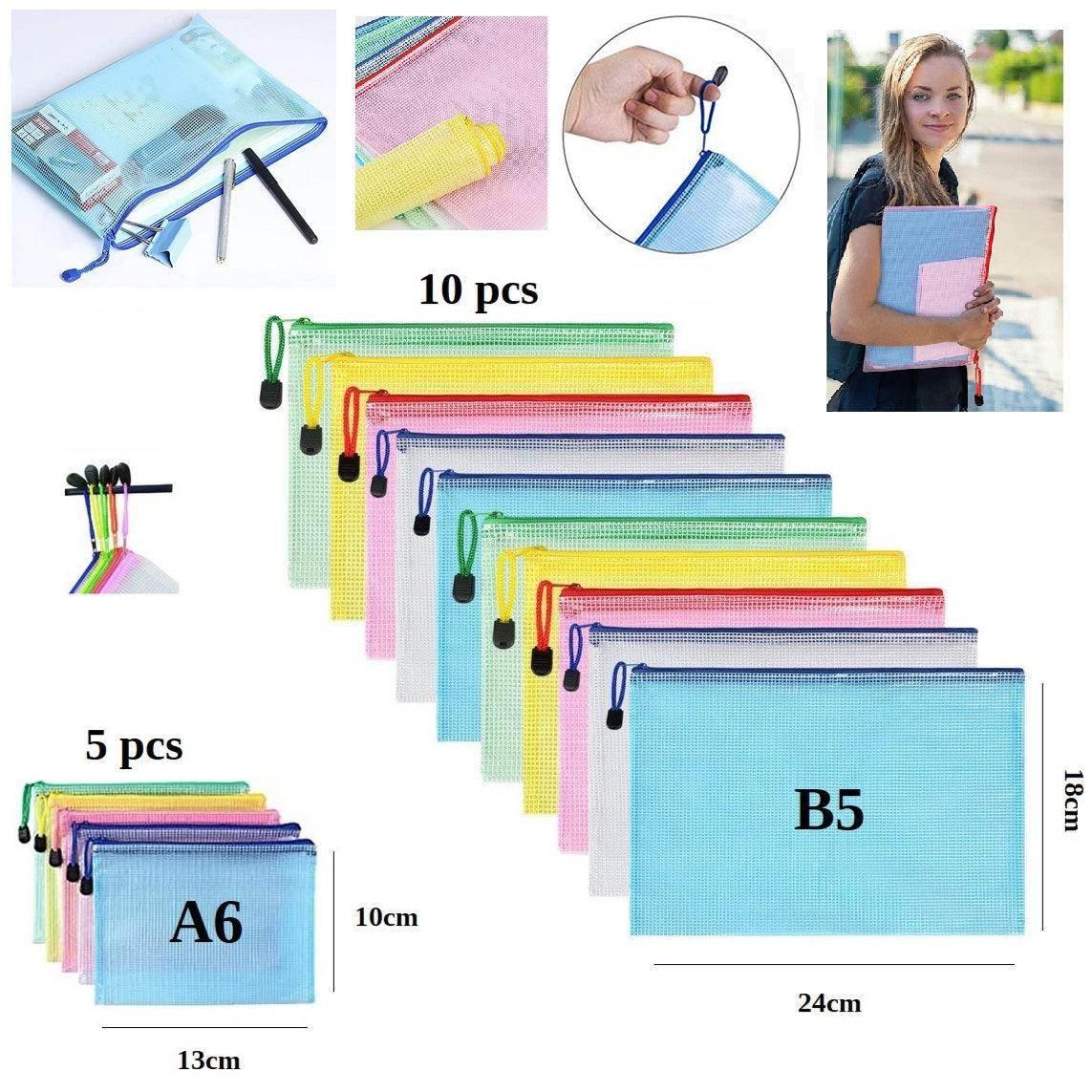 Set of Pouches (random colours) with zip, waterproof #HAB1x013 - ACCESSOIRES LEDUC BV