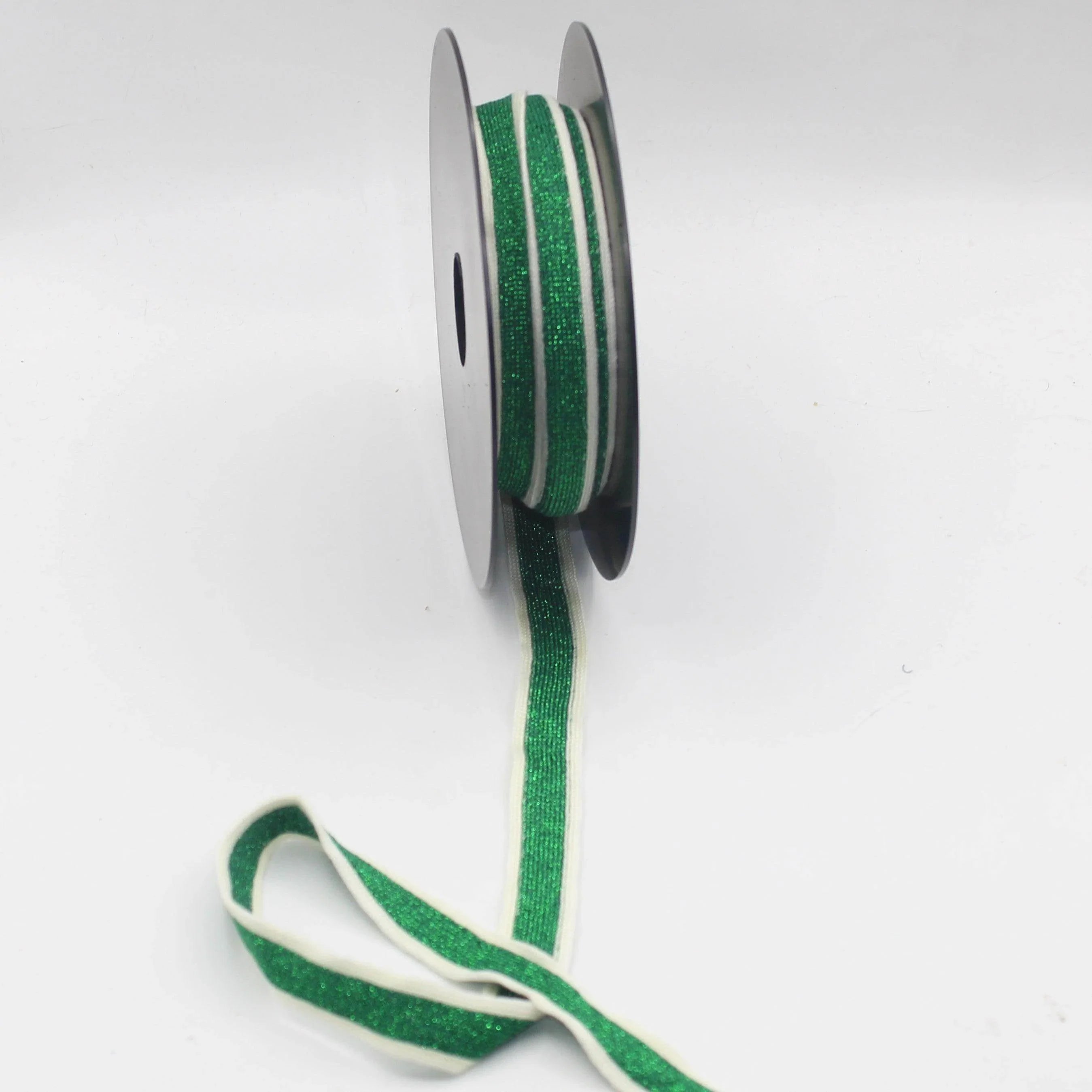 10 meters 20mm Knitted Soft Ribbon with Lurex #RUB1902 - ACCESSOIRES LEDUC BV