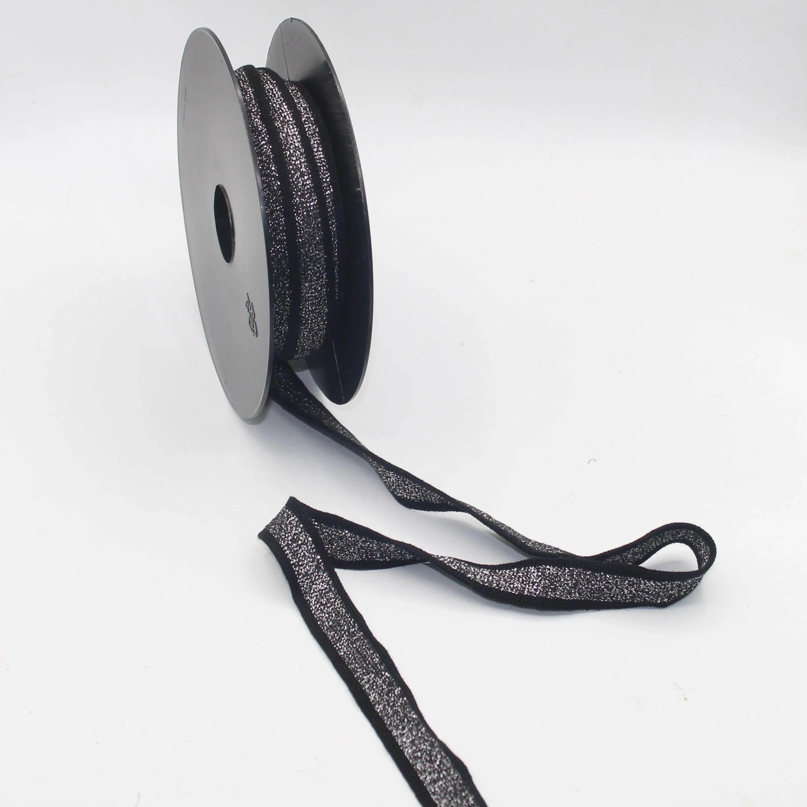 10 meters 20mm Knitted Soft Ribbon with Lurex #RUB1902 - ACCESSOIRES LEDUC BV