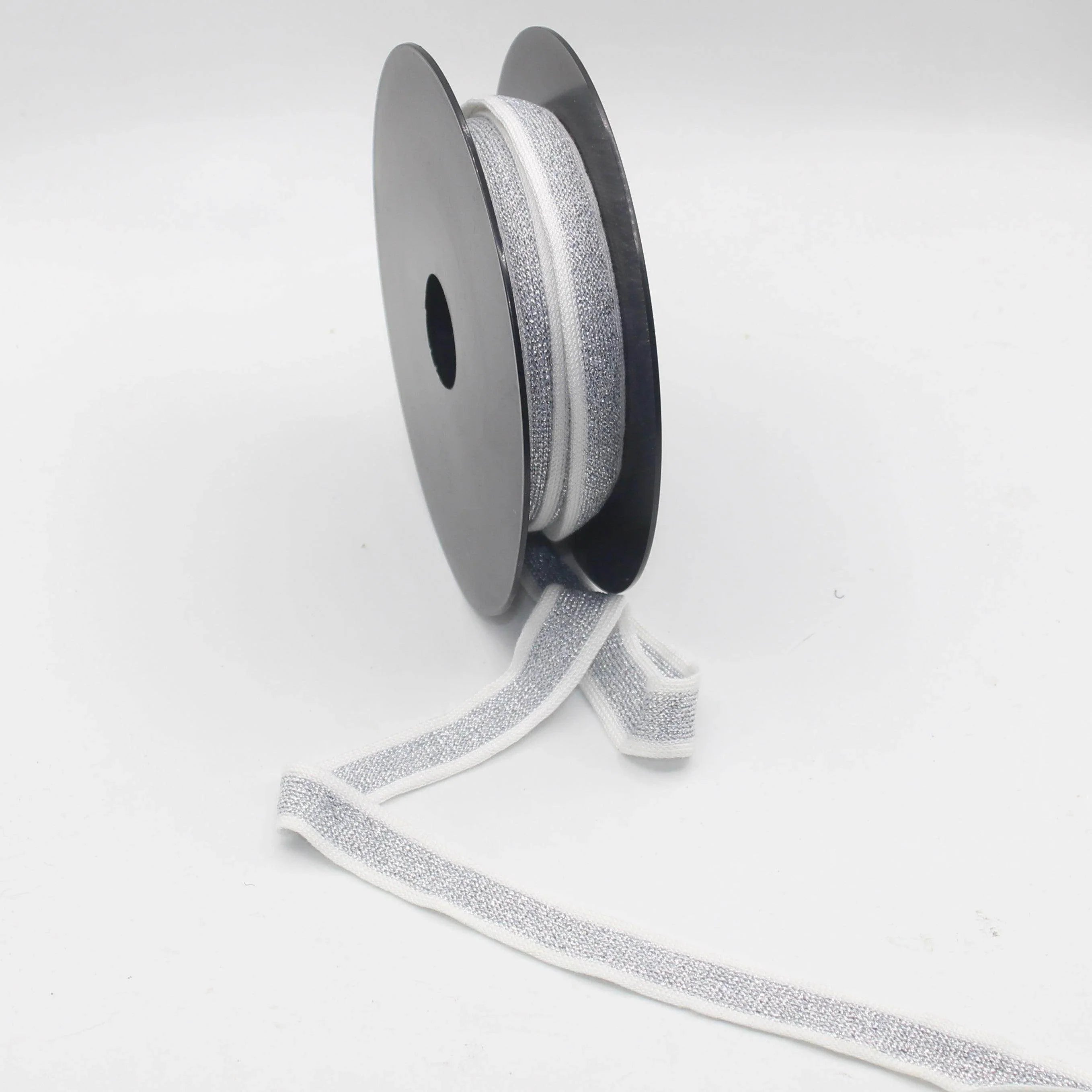 10 meters 20mm Knitted Soft Ribbon with Lurex #RUB1902 - ACCESSOIRES LEDUC BV