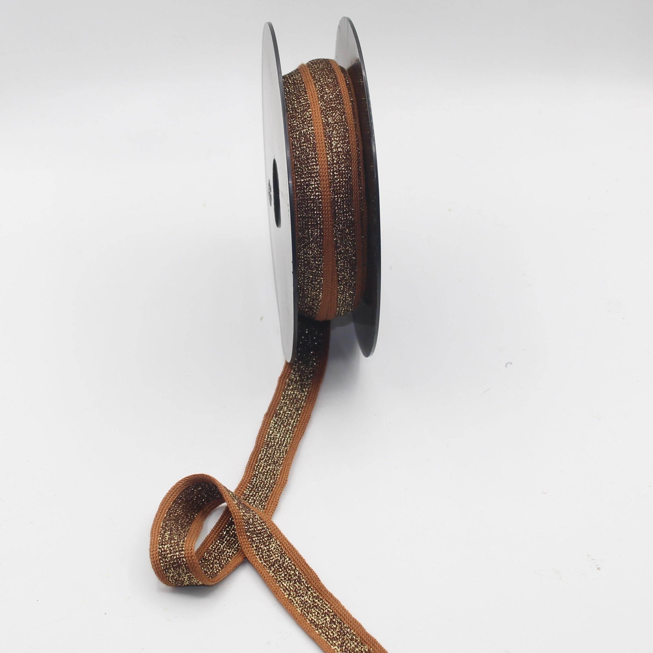 10 meters 20mm Knitted Soft Ribbon with Lurex #RUB1902 - ACCESSOIRES LEDUC BV