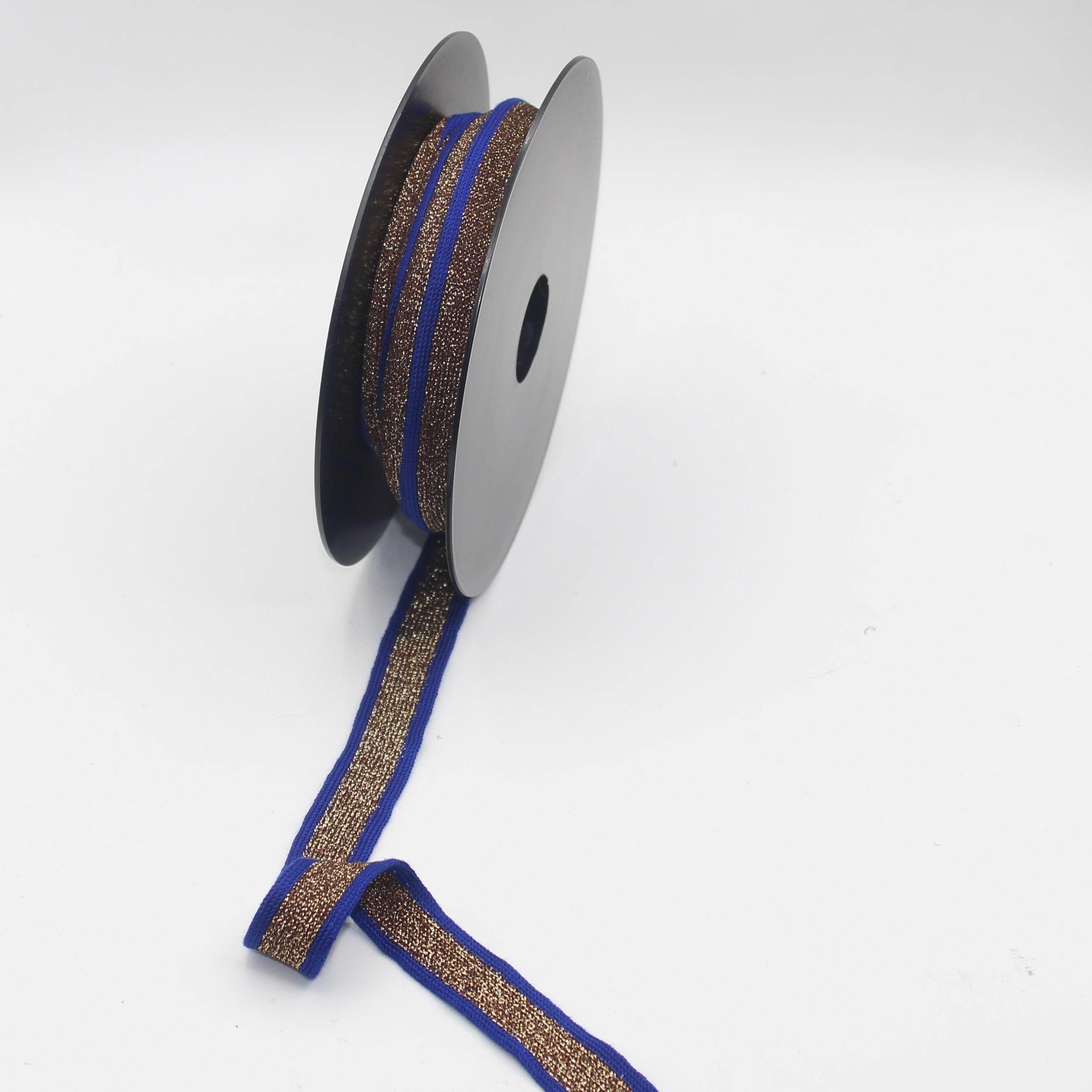 10 meters 20mm Knitted Soft Ribbon with Lurex #RUB1902 - ACCESSOIRES LEDUC BV