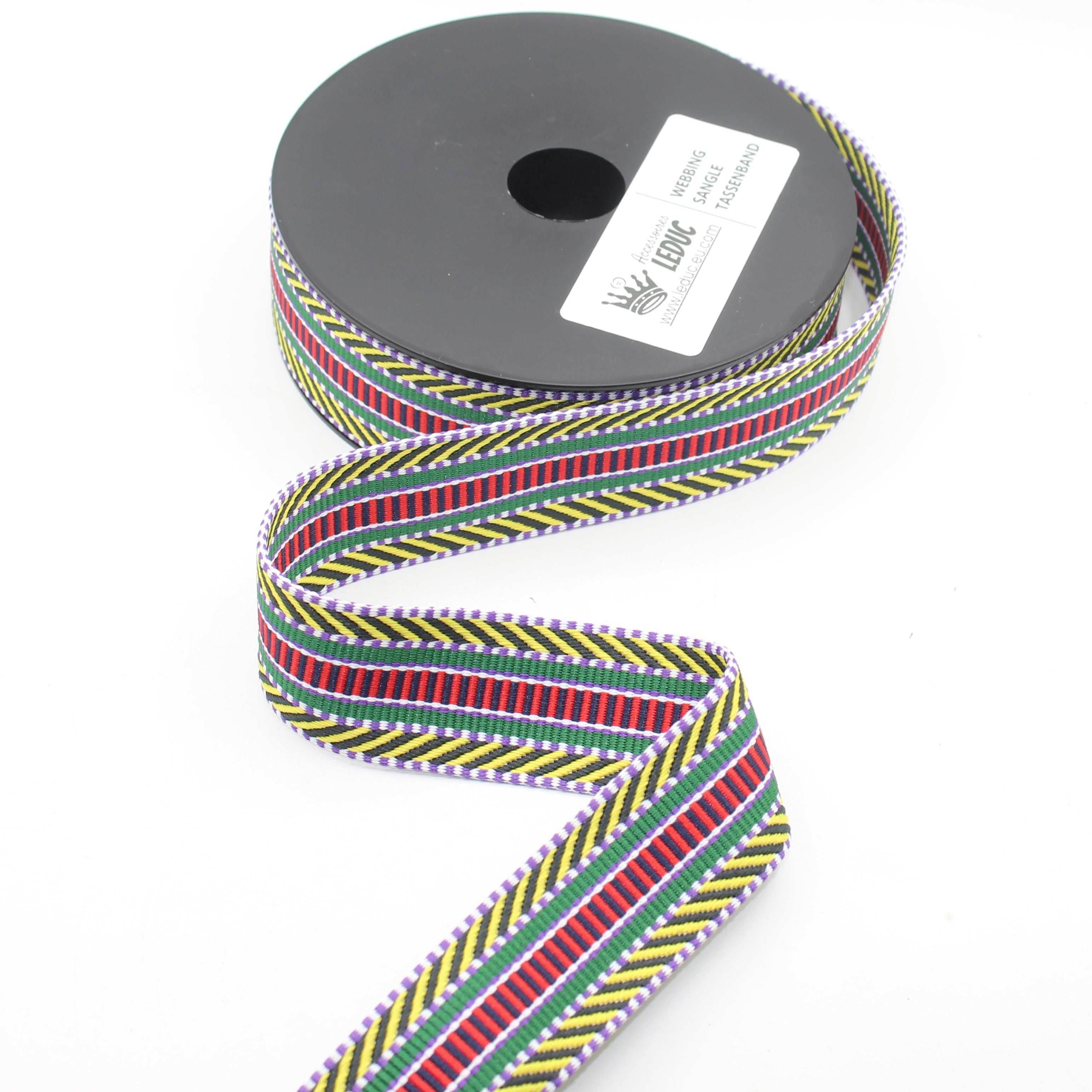 5 meters Ethnic Webbing 38mm #RUB1930 - ACCESSOIRES LEDUC BV