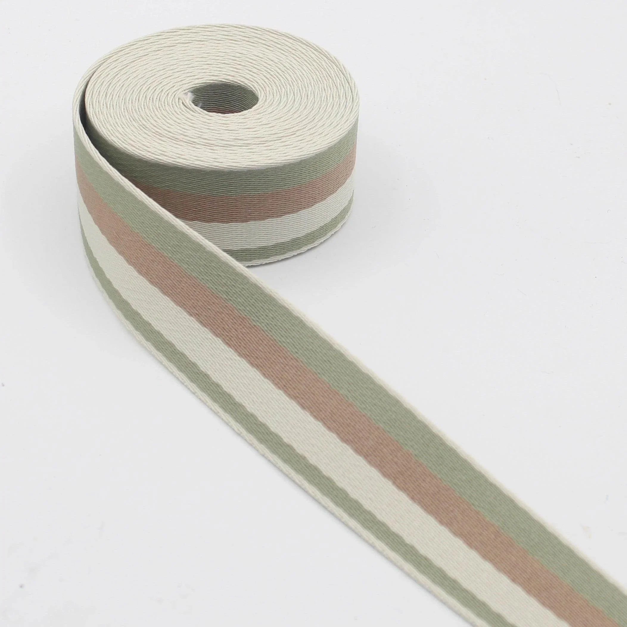 40mm Striped Refined Webbing #RUB3536 - ACCESSOIRES LEDUC BV