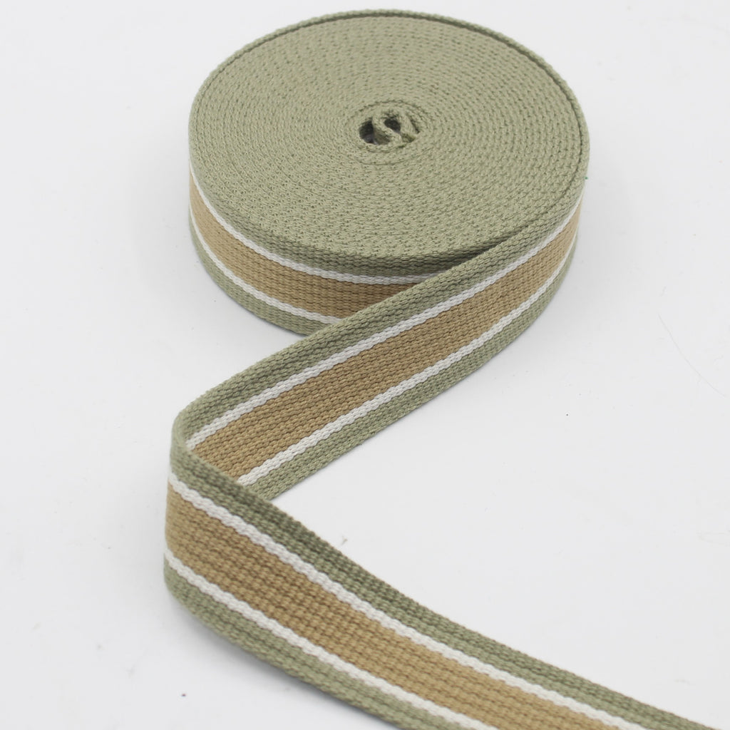 32mm Structured Webbing with Stripes 5/10/45mt #RUB3538