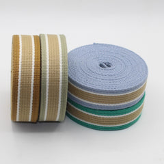 32mm Structured Webbing with Stripes 5/10/45mt #RUB3538 - ACCESSOIRES LEDUC BV
