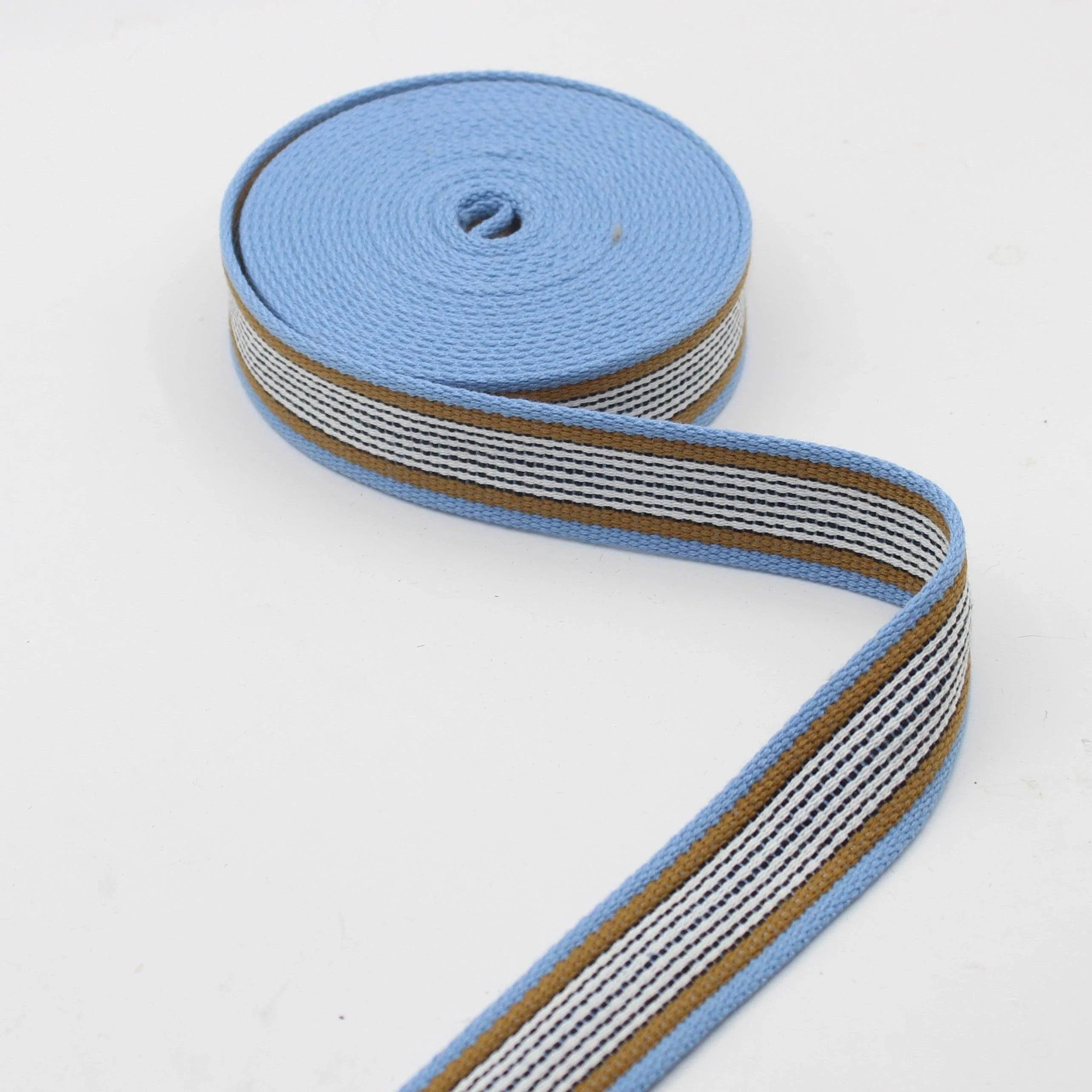 32mm Structured Webbing with Multi Stripes 5/10/45mt #RUB3539 - ACCESSOIRES LEDUC BV