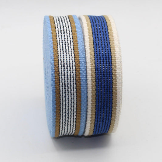 32mm Structured Webbing with Multi Stripes 5/10/45mt #RUB3539 - ACCESSOIRES LEDUC BV