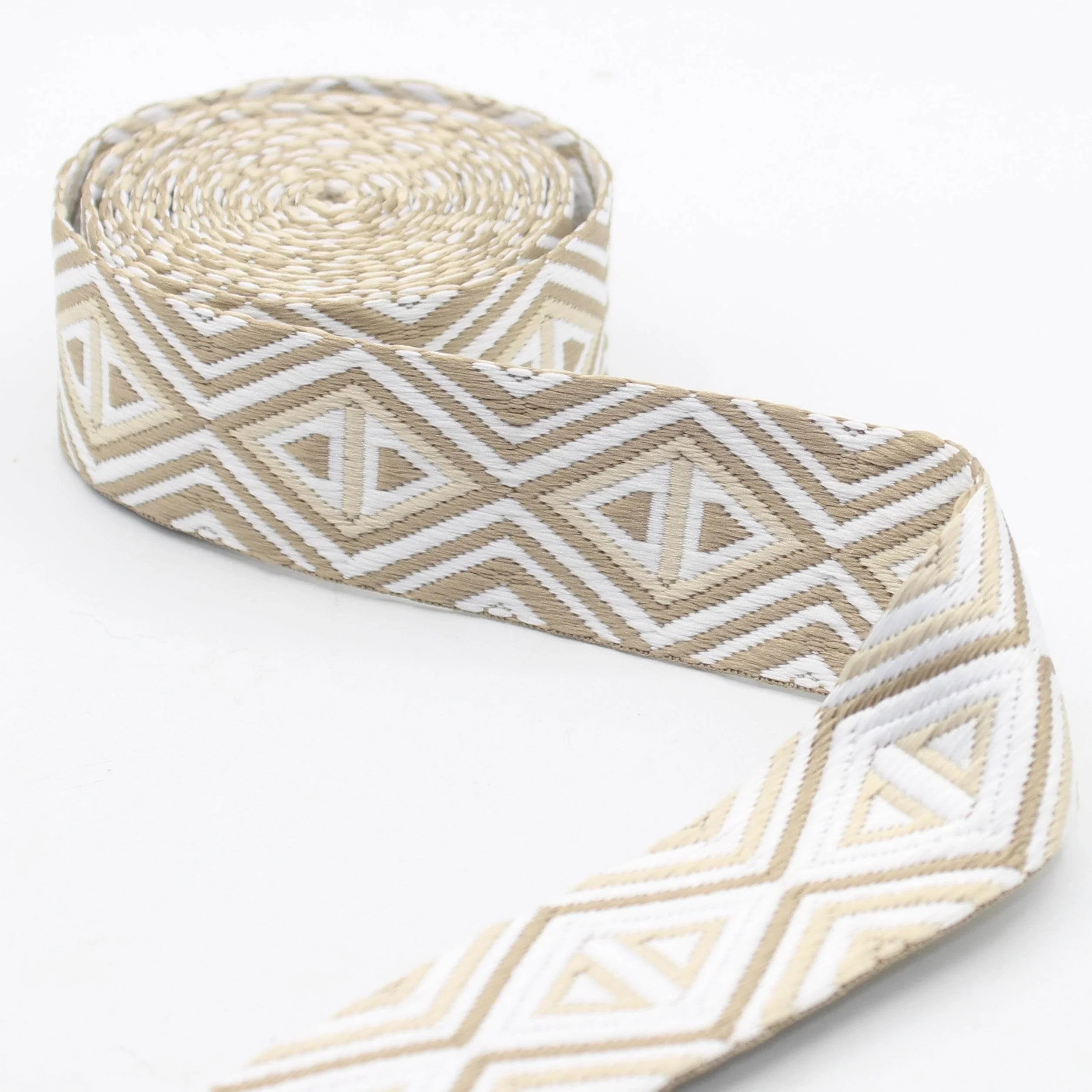 5 meters Ethnic Diamonds 38mm Webbing #RUB3564 - ACCESSOIRES LEDUC BV