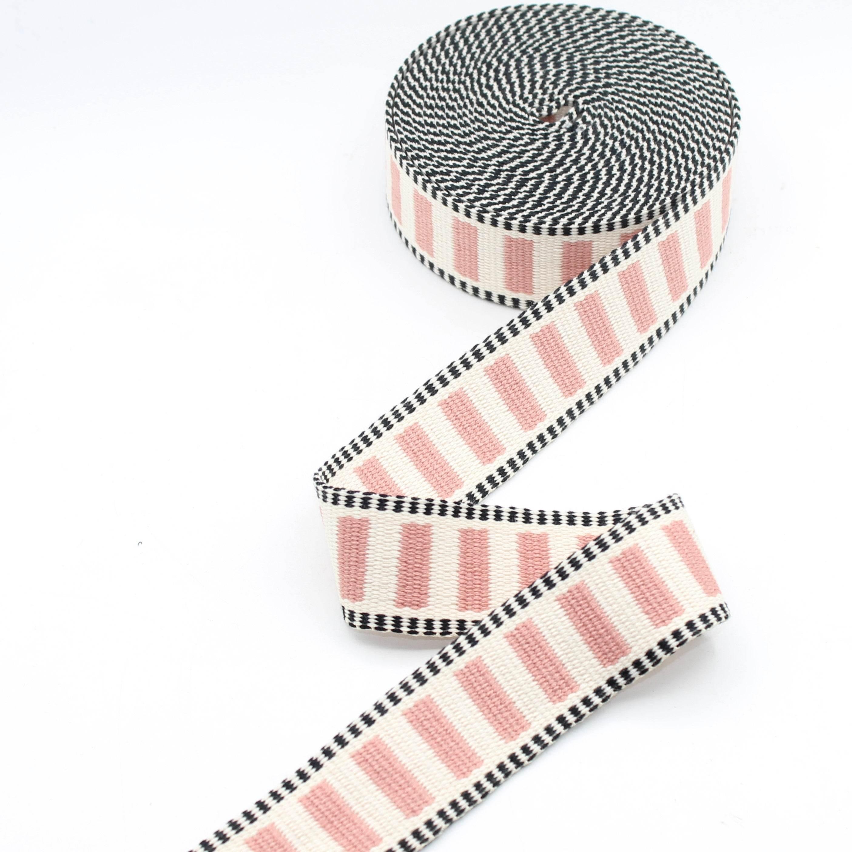 10 meters 32mm or 38mm Railway Colorful Polyester Tricolor Webbing #RUB3571 - ACCESSOIRES LEDUC BV